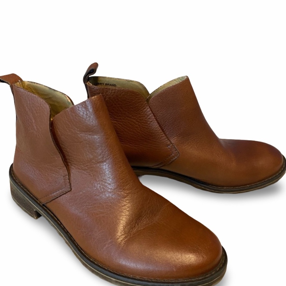 Lucky brand genuine Leather Ankle Booties